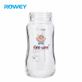 240ml Fancy Design Glasses Natural Flow Baby Glass Milk Feed Bottle